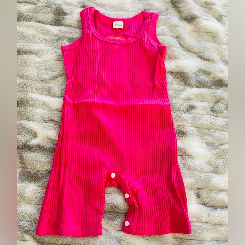 Vibrant Pink Kids One Piece Bodysuit